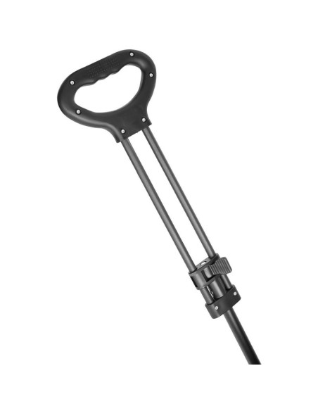 Wózek turystyczno plażowy deluxe składany 90x57x73-96cm z uchwytem czarny