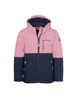 Kurtka zimowa dziecięca trollkids kids hemsedal snow jacket xt narciarska różowa/granatowa (513-232)