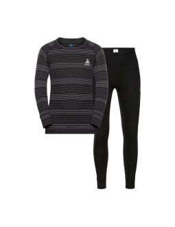 Bielizna termoaktywna - zestaw odlo set active warm special set roz. l ciemnoszara