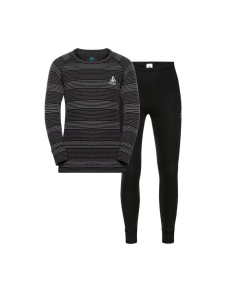 Bielizna termoaktywna - zestaw odlo set active warm special set roz. l ciemnoszara