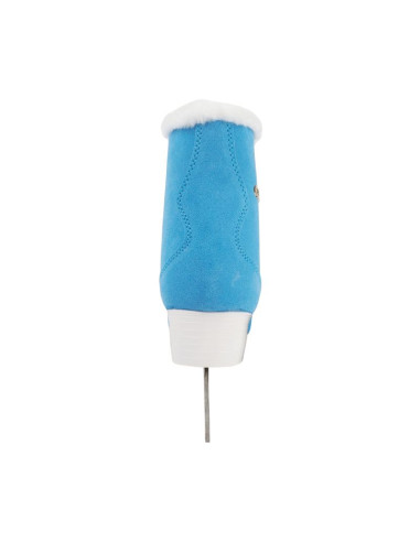 Łyżwy figurowe roces suede eco-fur niebiesko-białe 450702 004