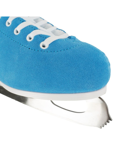 Łyżwy figurowe roces suede eco-fur niebiesko-białe 450702 004