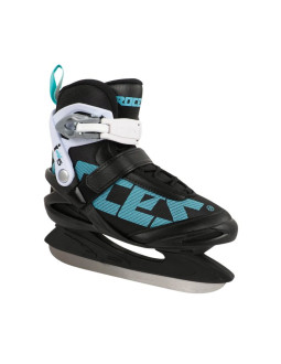 Łyżwy damskie roces icy 5 czarno-biało-błękitne 450737 001