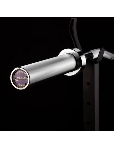 Gryf olimpijski łamany 13,5 kg / 1500 mm z zaciskami hms gol200