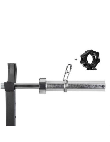 Gryf olimpijski łamany 13,5 kg / 1500 mm z zaciskami hms gol200