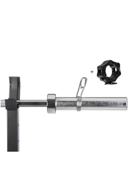 Gryf olimpijski łamany 13,5 kg / 1500 mm z zaciskami hms gol200