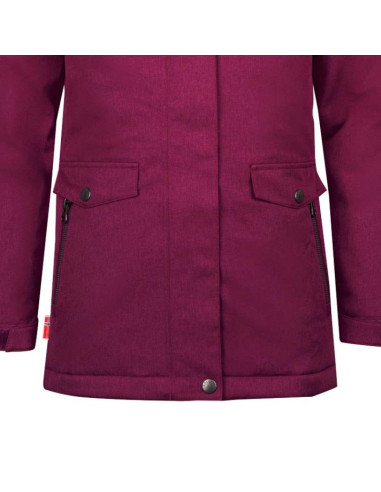 Kurtka zimowa dziewczęca trollkids girls oslo coat xt ocieplana płaszcz z kapturem różowy (180-229)