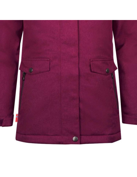 Kurtka zimowa dziewczęca trollkids girls oslo coat xt ocieplana płaszcz z kapturem różowy (180-229)