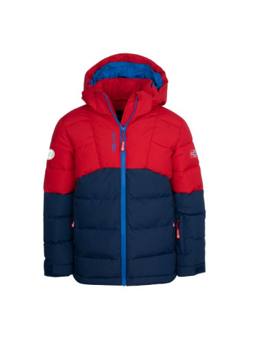 Kurtka z kapturem zimowa dziecięca trollkids kids gryllefjord ocieplana wodoodporna (365-410)