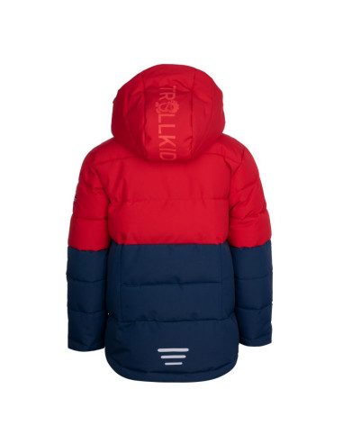 Kurtka z kapturem zimowa dziecięca trollkids kids gryllefjord ocieplana wodoodporna (365-410)