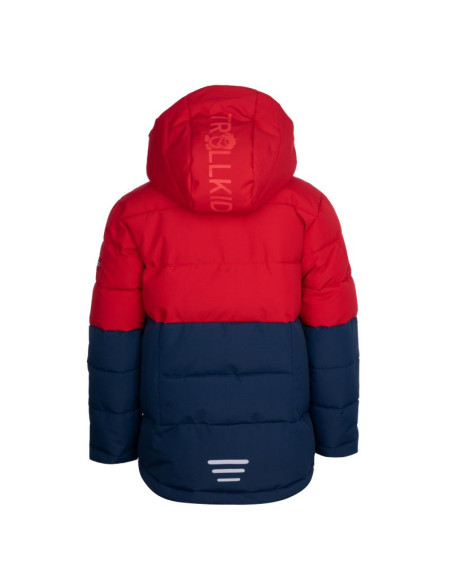 Kurtka z kapturem zimowa dziecięca trollkids kids gryllefjord ocieplana wodoodporna (365-410)