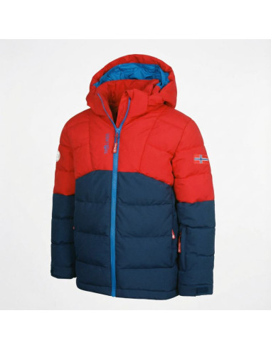 Kurtka z kapturem zimowa dziecięca trollkids kids gryllefjord ocieplana wodoodporna (365-410)