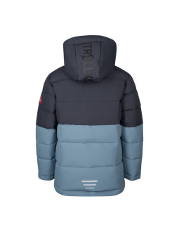 Kurtka z kapturem zimowa dziecięca trollkids kids gryllefjord ocieplana wodoodporna niebieska (365-620) 2