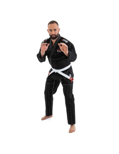 Kimono / gi do treningu bjj - czarne dbx elite a0 + pas a0