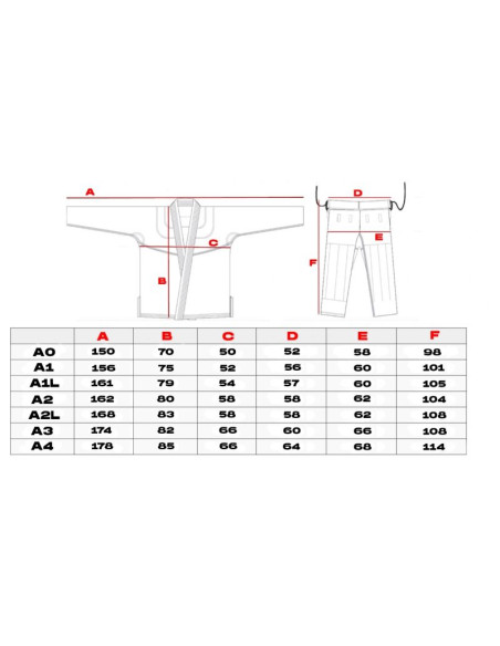 Kimono / gi do treningu bjj - czarne dbx elite a0 + pas a0