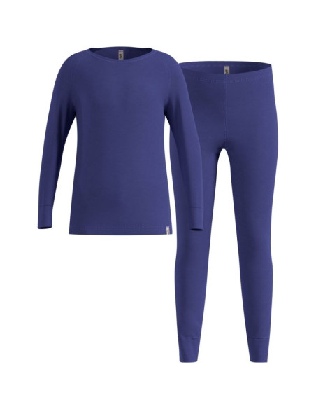 Bielizna termoaktywna - zestaw odlo set long merino 200 roz. 152cm niebieska