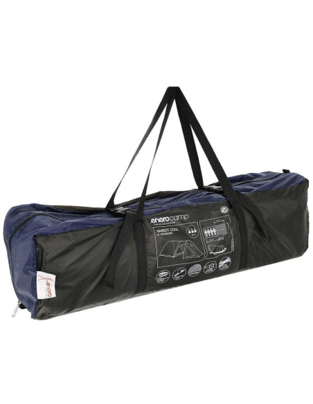 Namiot 4 osobowy cool czarno-niebieski enero camp