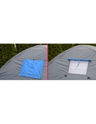 Namiot 4 osobowy cool czarno-niebieski enero camp