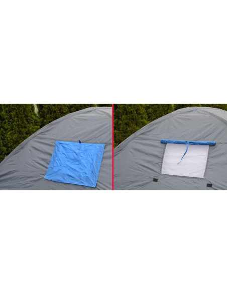 Namiot 4 osobowy cool czarno-niebieski enero camp