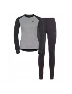Bielizna termoaktywna - zestaw odlo set active warm special set roz. l szara