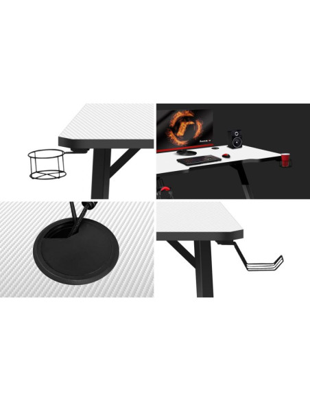 Biurko gamingowe huzaro hero 2.5 white