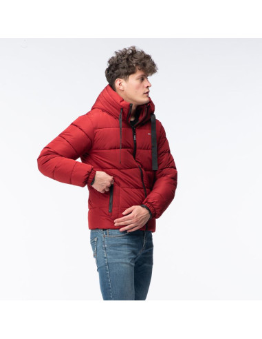 Męski płaszcz pikowany zimowy manko