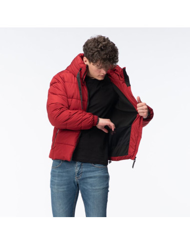 Męski płaszcz pikowany zimowy manko