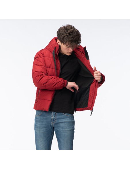 Męski płaszcz pikowany zimowy manko