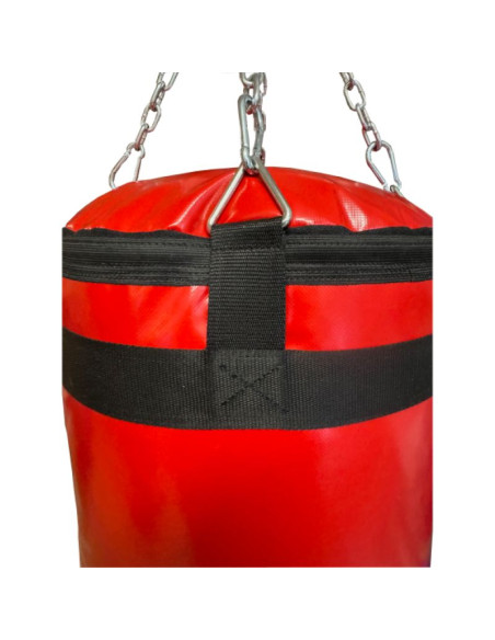 Worek bokserski plawil 150 x 40 cm wypełniony wwp-masters czerwony