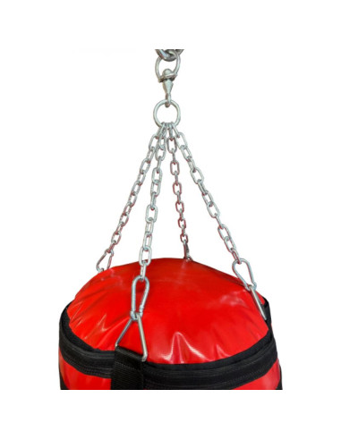 Worek bokserski plawil 150 x 40 cm wypełniony wwp-masters czerwony