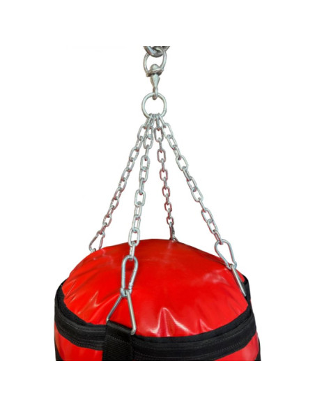 Worek bokserski plawil 150 x 40 cm wypełniony wwp-masters czerwony