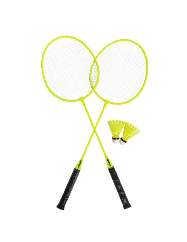 Virtufit zestaw 2-w-1 przenośny zestaw do badmintona i tenisa - w zestawie walizka i rakietki