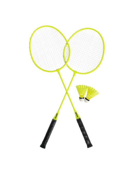 Virtufit zestaw 2-w-1 przenośny zestaw do badmintona i tenisa - w zestawie walizka i rakietki