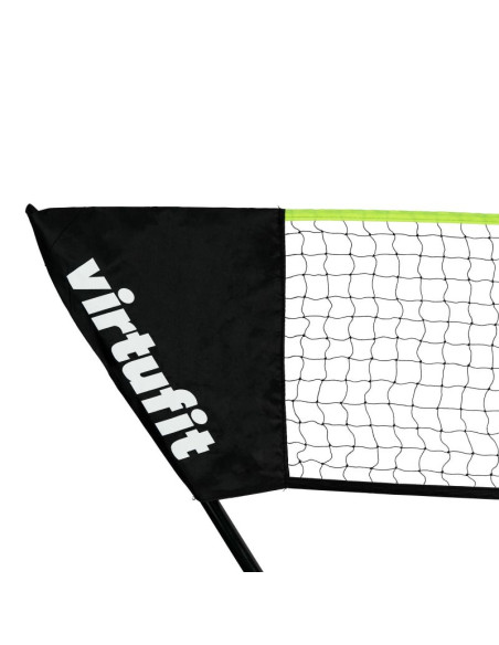 Virtufit zestaw 2-w-1 przenośny zestaw do badmintona i tenisa - w zestawie walizka i rakietki