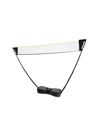 Virtufit zestaw 2-w-1 przenośny zestaw do badmintona i tenisa - w zestawie walizka i rakietki