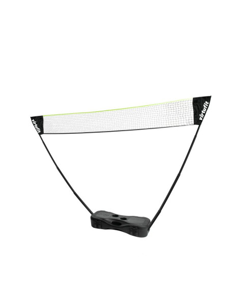 Virtufit zestaw 2-w-1 przenośny zestaw do badmintona i tenisa - w zestawie walizka i rakietki