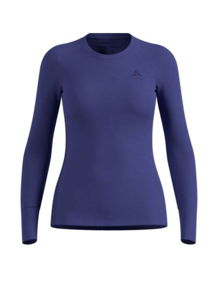 Bielizna termoaktywna z długim rękawem odlo bl top crew neck l/s merino 200 roz. s niebieska