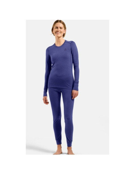 Bielizna termoaktywna z długim rękawem odlo bl top crew neck l/s merino 200 roz. s niebieska