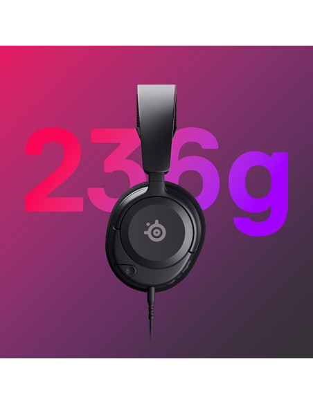 Steelseries arctis nova 1 zestaw słuchawkowy przewodowa opaska na głowę gaming czarny