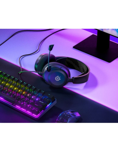 Steelseries arctis nova 1 zestaw słuchawkowy przewodowa opaska na głowę gaming czarny