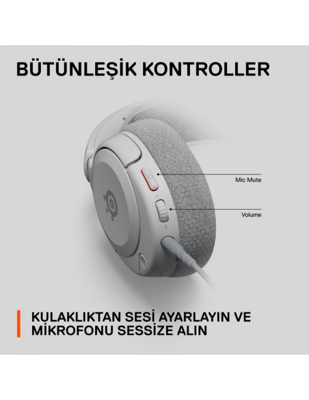 Słuchawki steelseries arctis nova 1p, szare