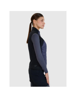 Bezrękawnik trekkingowy z wypełnieniem primaloft black damski 4f 4fwss25tvjaf180-22s 2