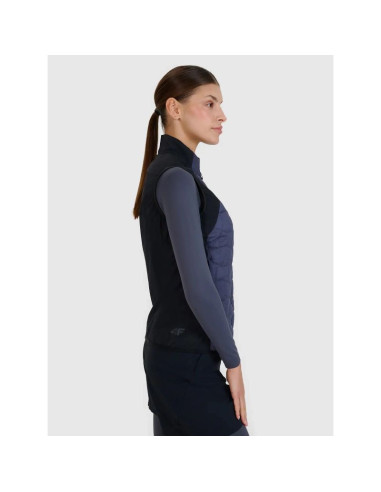 Bezrękawnik trekkingowy z wypełnieniem primaloft black damski 4f 4fwss25tvjaf180-22s