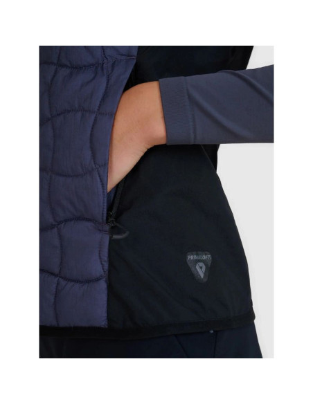 Bezrękawnik trekkingowy z wypełnieniem primaloft black damski 4f 4fwss25tvjaf180-22s