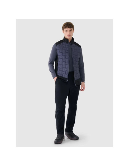 Męska kamizelka trekkingowa puchowa z wypełnieniem primaloft black 4f 4fwss25tvjam177-22s