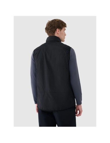 Męska kamizelka trekkingowa puchowa z wypełnieniem primaloft black 4f 4fwss25tvjam177-22s