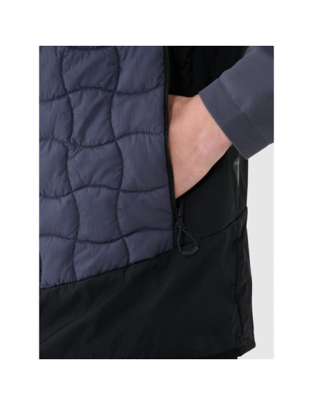 Męska kamizelka trekkingowa puchowa z wypełnieniem primaloft black 4f 4fwss25tvjam177-22s