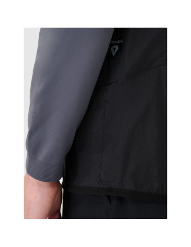 Męska kamizelka trekkingowa puchowa z wypełnieniem primaloft black 4f 4fwss25tvjam177-22s