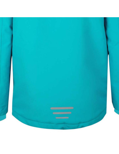 Kurtka zimowa dziecięca trollkids kids holmenkollen snow jacket pro z kapturem turkusowa (913-125)