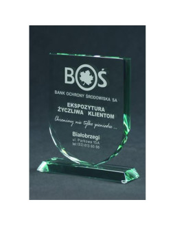 Trofeum szklane grawerowane z etui 2